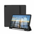 thumbnail image 1 of Kenke Case for Samsung Galaxy Tab A9+/A9 Plus 11 Inch 2023 (SM-X210/X216/X218), with Pencil Holder, Slim Lightweight Soft TPU Back Smart Cover, Auto Sleep/Wake, Black, 1 of 7