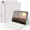 thumbnail image 1 of Kenke Case for iPad (A16) 11th Generation 11 inch 2025 with Keyboard,iPad 10th Generation 10.9 inch 2022 Detachable Bluetooth Keyboard Rechargeable,with Pencil Holder,Soft TPU Back Cover,Grey, 1 of 8