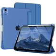 thumbnail image 1 of Kenke Case for iPad (A16) 11th Generation 11 inch 2025, iPad 10th Generation 10.9 Inch 2022 with Pencil Holder, Slim Light Trifold Protective Cover with Hard PC Translucent Back Shell, Navy Blue, 1 of 8
