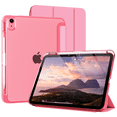 thumbnail image 1 of Kenke Case for iPad (A16) 11th Generation 11 inch 2025, iPad 10th Generation 10.9 Inch 2022 with Pencil Holder, Slim Light Trifold Protective Cover with Hard PC Translucent Back Shell, Pink Red, 1 of 8