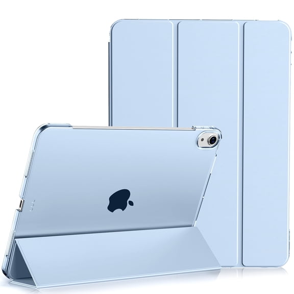 Kenke Case for iPad (A16) 11th Generation 11 inch 2025, iPad 10th Generation 10.9 inch 2022, Smart Folio Stand, Slim Hard PC Translucent Back Shell Cover,Support Touch ID, Auto Wake/Sleep, Light Blue