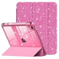 thumbnail image 1 of Kenke Compatible with iPad A16 11th Generation 11 Inch 2025 Case, iPad Case 10th Generation 10.9 Inch, Glitter Cover with Sparkly Clear Back, Pencil Holder, for Kids Girls, (Rose Pink), 1 of 9