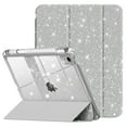 thumbnail image 1 of Kenke Compatible with iPad A16 11th Generation 11 Inch 2025 Case, iPad Case 10th Generation 10.9 Inch, Glitter Cover with Sparkly Clear Back, Pencil Holder, for Kids Girls, (Silver), 1 of 9