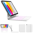 thumbnail image 1 of Kenke Keyboard Case for iPad (A16) 11th Generation 11 inch 2025,iPad 10th Generation 10.9 Inch 2022 – Magic-Style Keyboard with Multi-Touch Trackpad – Floating Cantilever Stand – Magnetic Case, White, 1 of 9