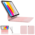 thumbnail image 1 of Kenke Keyboard Case for iPad (A16) 11th Generation 11 inch 2025,iPad 10th Generation 10.9 Inch 2022 – Magic-Style Keyboard with Multi-Touch Trackpad – Floating Cantilever Stand – Magnetic Case, Pink, 1 of 9