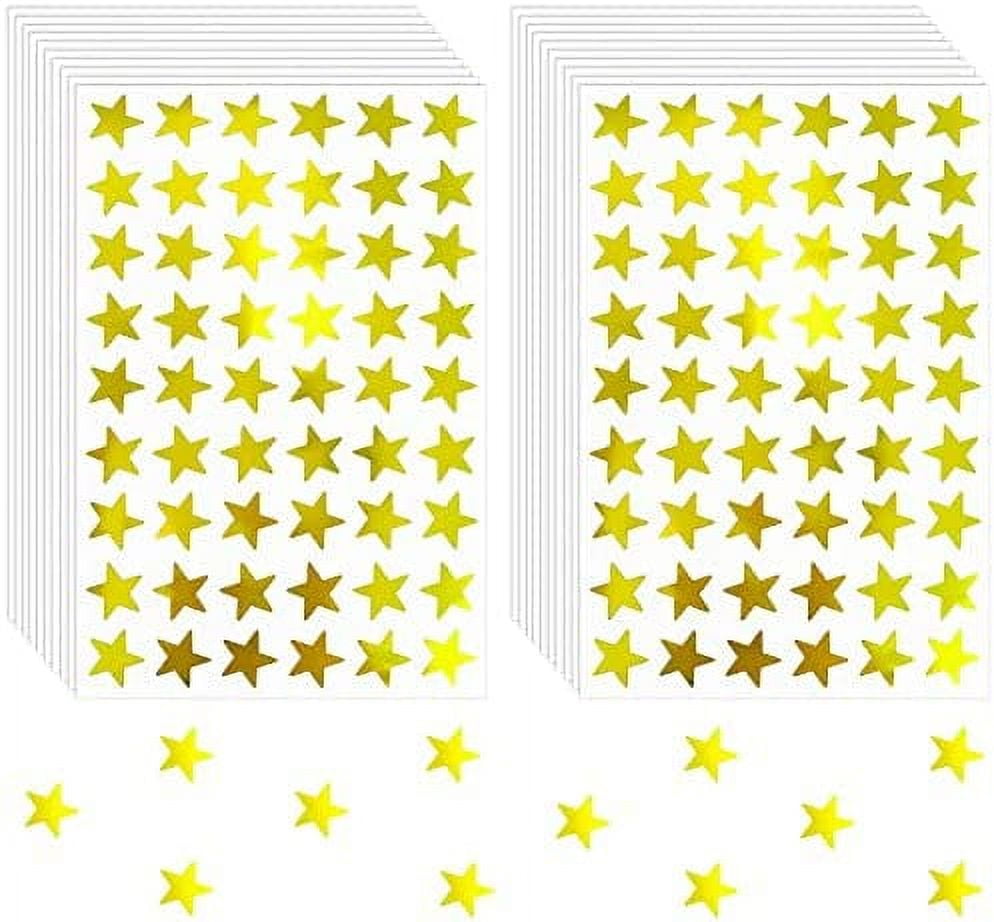 Coloured Star Stickers 20 Sheets - 700 Stickers, Breaktime