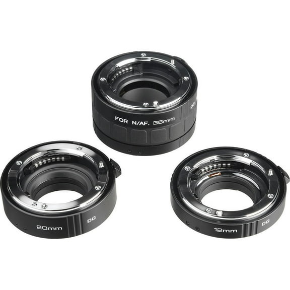 Kenko DG Auto Extension Tube Set for the Nikon AF Mount (12, 20 & 36mm Tubes)