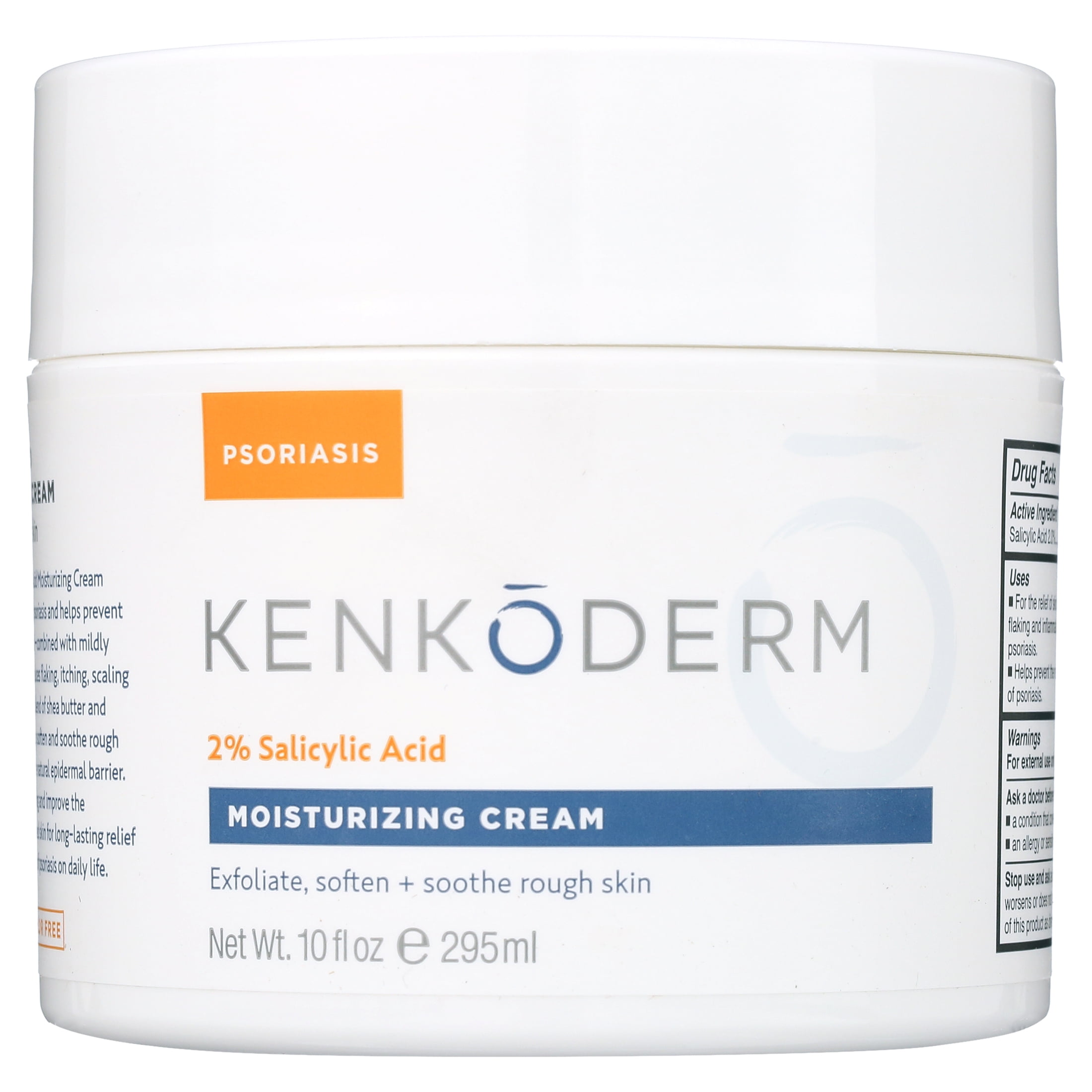 Kenkoderm Psoriasis Moisturizing Cream - 10 oz | 1 Jar | Dermatologist Developed | Fragrance + Color Free