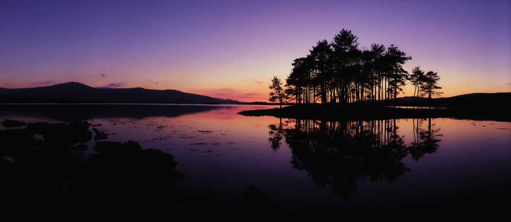 Kenmare Bay Co Kerry Ireland Sunset Over The Water Canvas Art - The Irish Image Collection Design Pics (44 x 20)