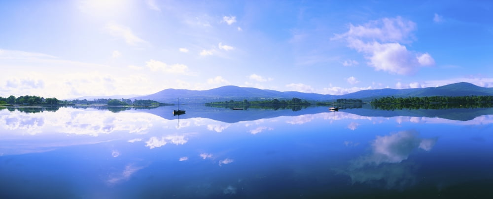 Kenmare Bay Dunkerron Islands Co Kerry Ireland Reflections On The Water Canvas Art - The Irish Image Collection Design Pics (31 x 12)
