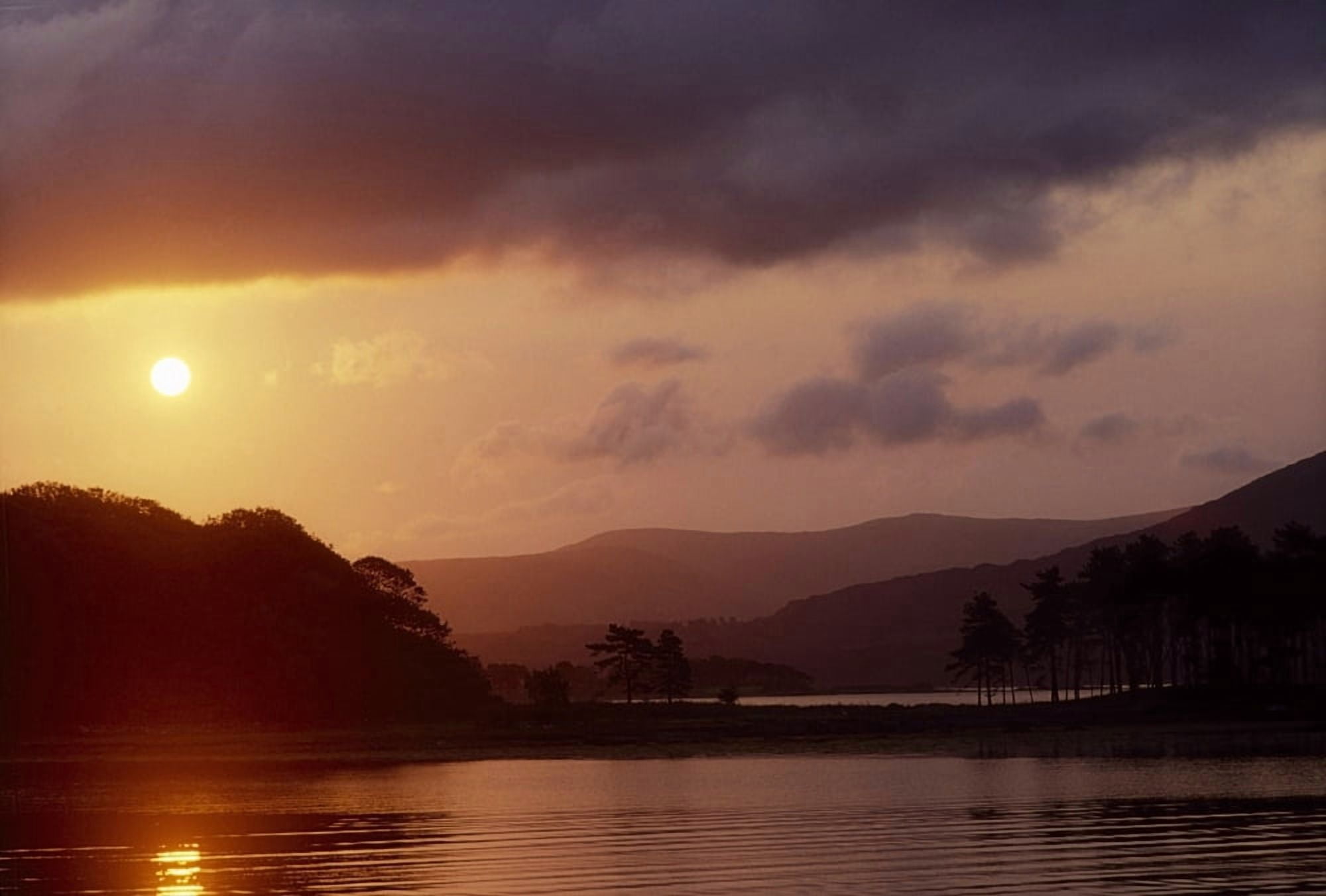 Kenmare Bay Dunkerron Islands Co Kerry Ireland Sunset Over A Bay Canvas Art - The Irish Image Collection Design Pics (36 x 24)