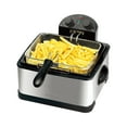 thumbnail image 1 of Kenmore Deep Fryer & 3 Frying Baskets 1700W 4L (17 Cup) Lid With View Window Professional Style Electric Oil Fryer Adjustable Temperature & Timer Stainless Steel, 1 of 7