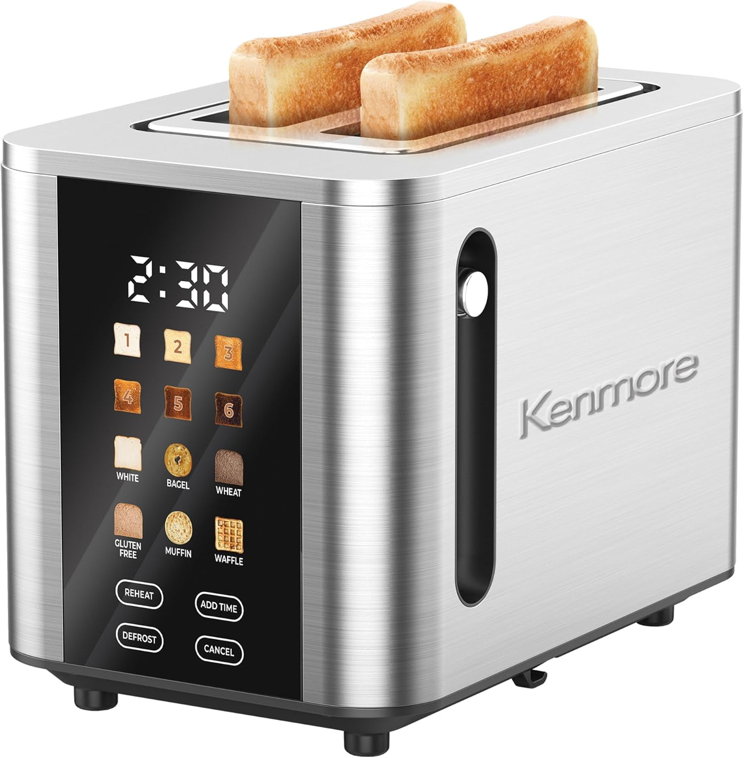 Kenmore 2-Slice Toaster | Color Touch Screen & 6 Shade Settings | Extra ...