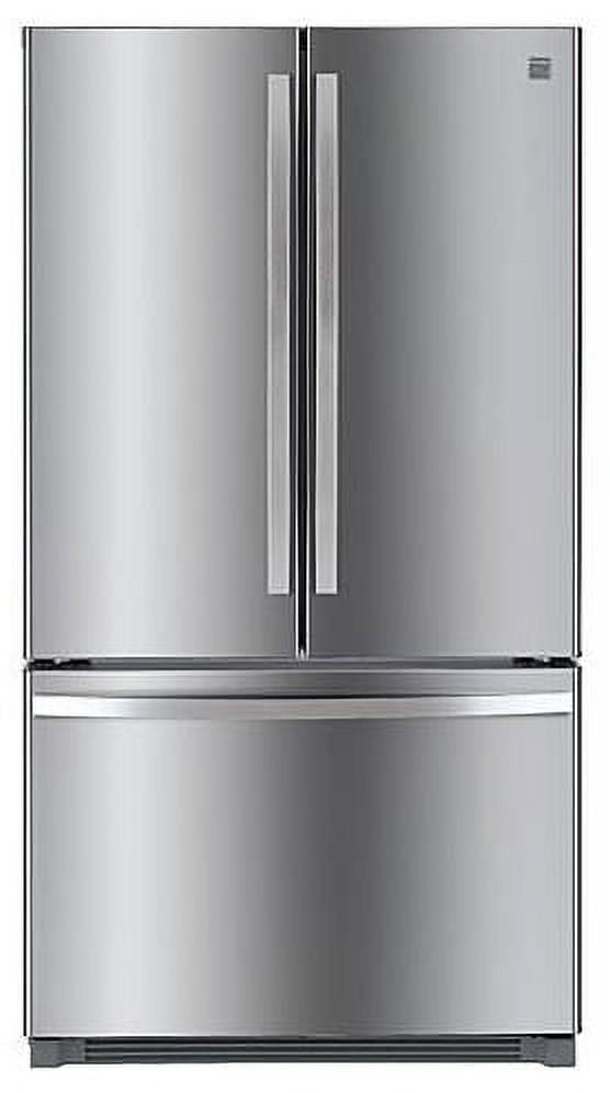 Kenmore 20.3 Cu. ft. Capacity Counter-Depth French Door Refrigerator and Freezer with Ice Maker, Stainless Steel