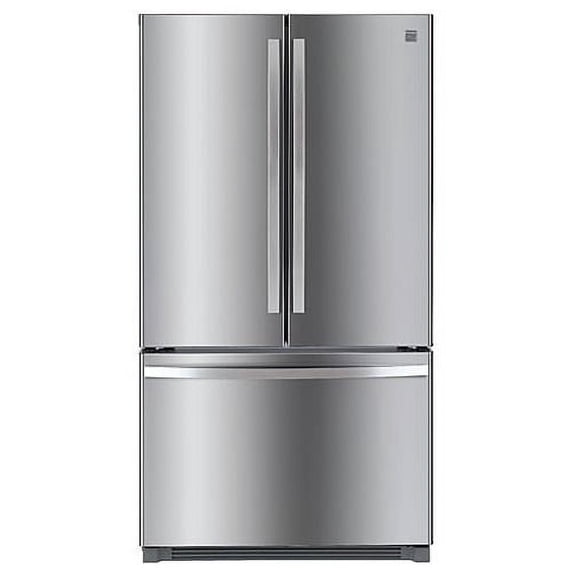 Kenmore 20.3 Cu. ft. Capacity Counter-Depth French Door Refrigerator and Freezer with Ice Maker, Stainless Steel