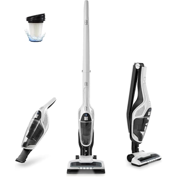 Kenmore 200 Series DS2000 Cordless Stick Vacuum Lightweight Cleaner 2-Speed Power Suction LED Headlight 2-in-1 Handheld for Hardwood Floor, Carpet & Pet Hair