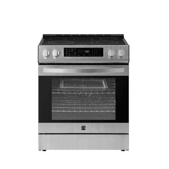 Kenmore 22-96843 5.6 cu. ft. Front-Control 5 Element Electric Range Stove with and Dual Ring Elements, Self-Clean Oven, Precision Set Controls