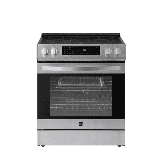 Kenmore 5.6 cu. ft. Front-Control 5 Element Electric Range Stove with and Dual Ring Elements, Self-Clean Oven, Precision Set Controls