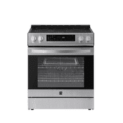 Kenmore 5.6 cu. ft. Front-Control 5 Element Electric Range Stove with and Dual Ring Elements, Self-Clean Oven, Precision Set Controls