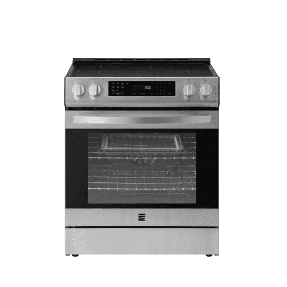 Kenmore 5.6 cu. ft. Front-Control 4 Induction Element Electric Range Stove with Dual Ring Elements, Self-Clean Oven, Precision Set Controls