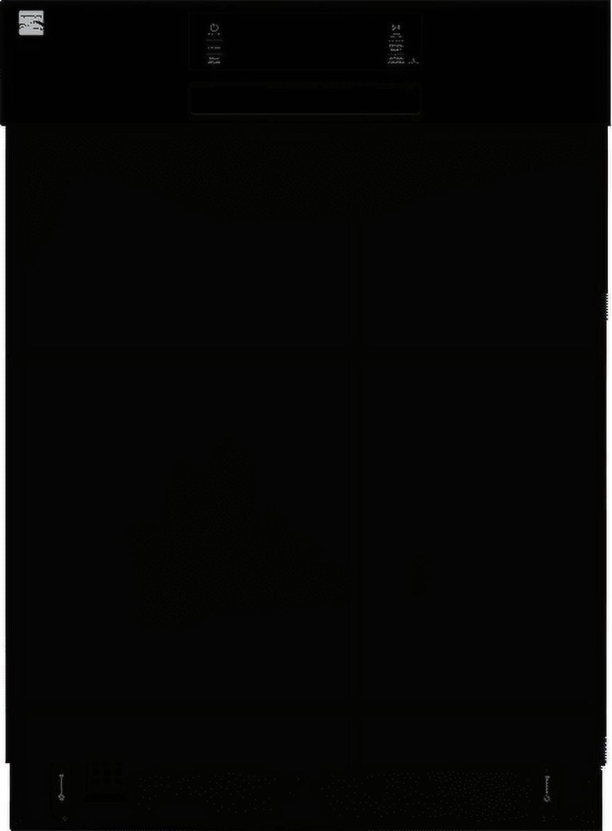 Kenmore 24” Built-In-Dishwasher w/ 3rd Rack & Turbo Dry-Black Pocket handle