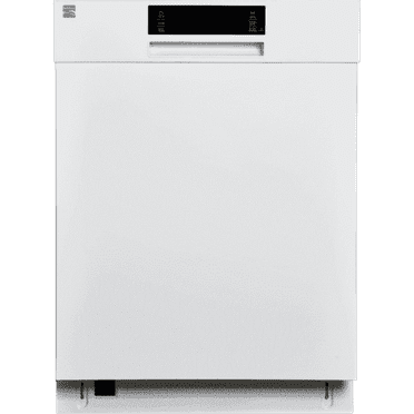 Kenmore 24” Built-In-Dishwasher w/ 3rd Rack & Turbo Dry-White Pocket handle