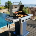 thumbnail image 1 of Kenmore 3-Burner Gas Grill, Outdoor BBQ Grill, Propane Grill with Foldable Side Tables, Azure Blue, 1 of 14