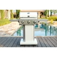 thumbnail image 1 of Kenmore 3-Burner Gas Grill, Outdoor BBQ Grill, Propane Grill with Foldable Side Tables, Pearl White, 1 of 13