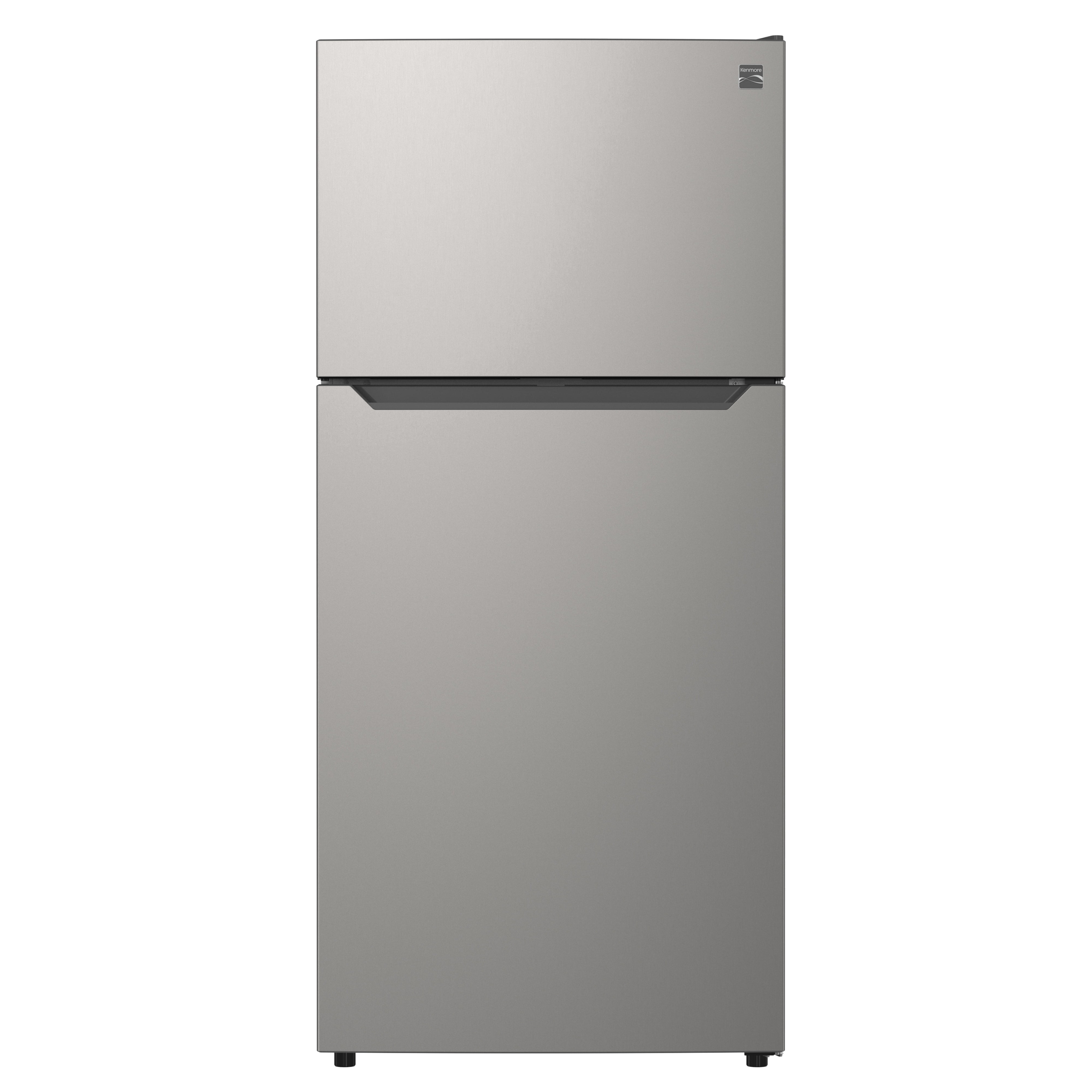 Kenmore 20.2 cu. ft. Top Freezer Refrigerator, Adjustable Glass Shelves, Metallic Steel