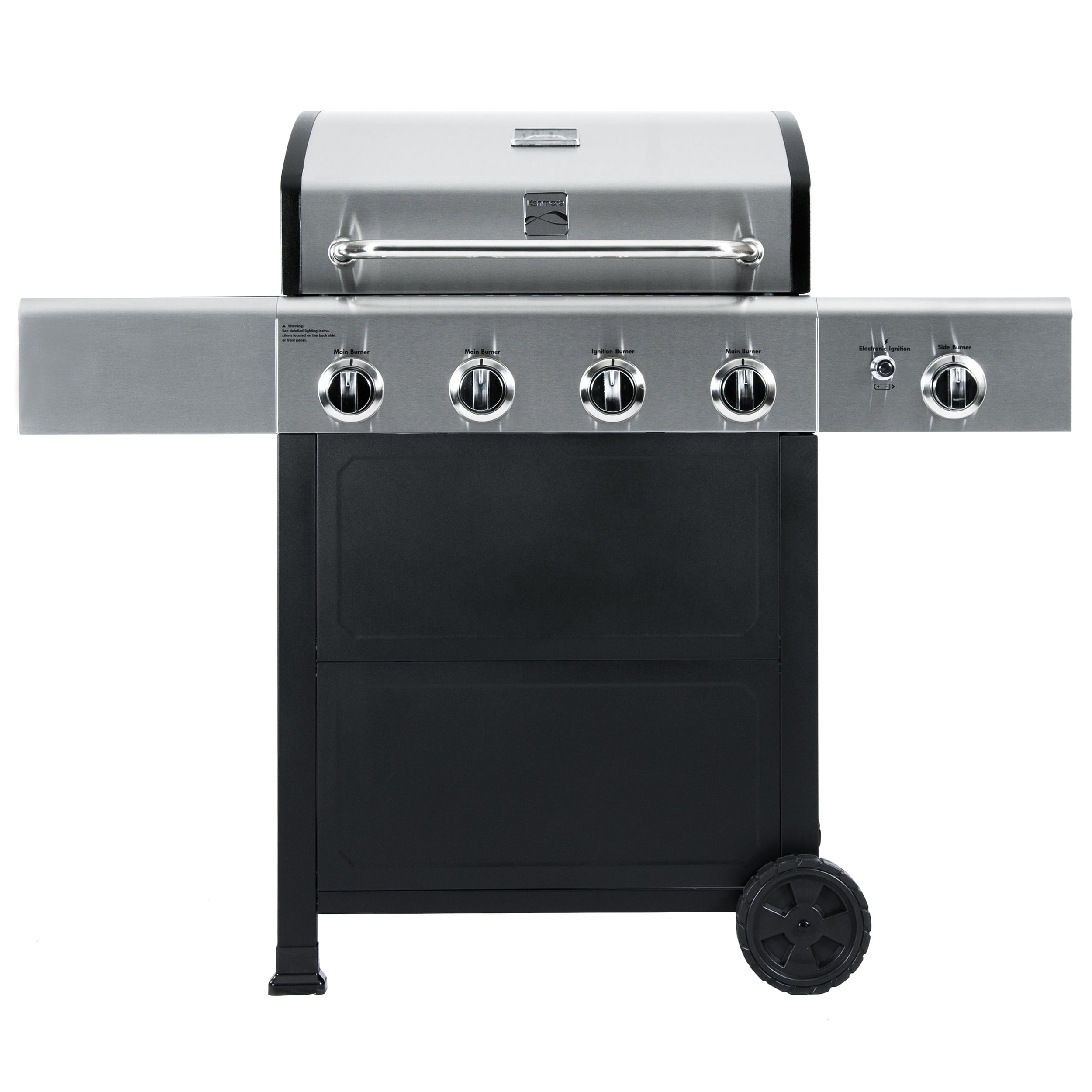 Kenmore 4-Burner Stainless Steel Propane Gas Grill with Side Burner