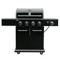 thumbnail image 1 of Kenmore 4-Burner Propane Gas Grill with Searing Side Burner in Black with Black Chrome Accent, 1 of 12