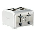 thumbnail image 1 of Kenmore 4-Slice White Stainless Steel Toaster, Dual Controls, Wide Slot, 1 of 8