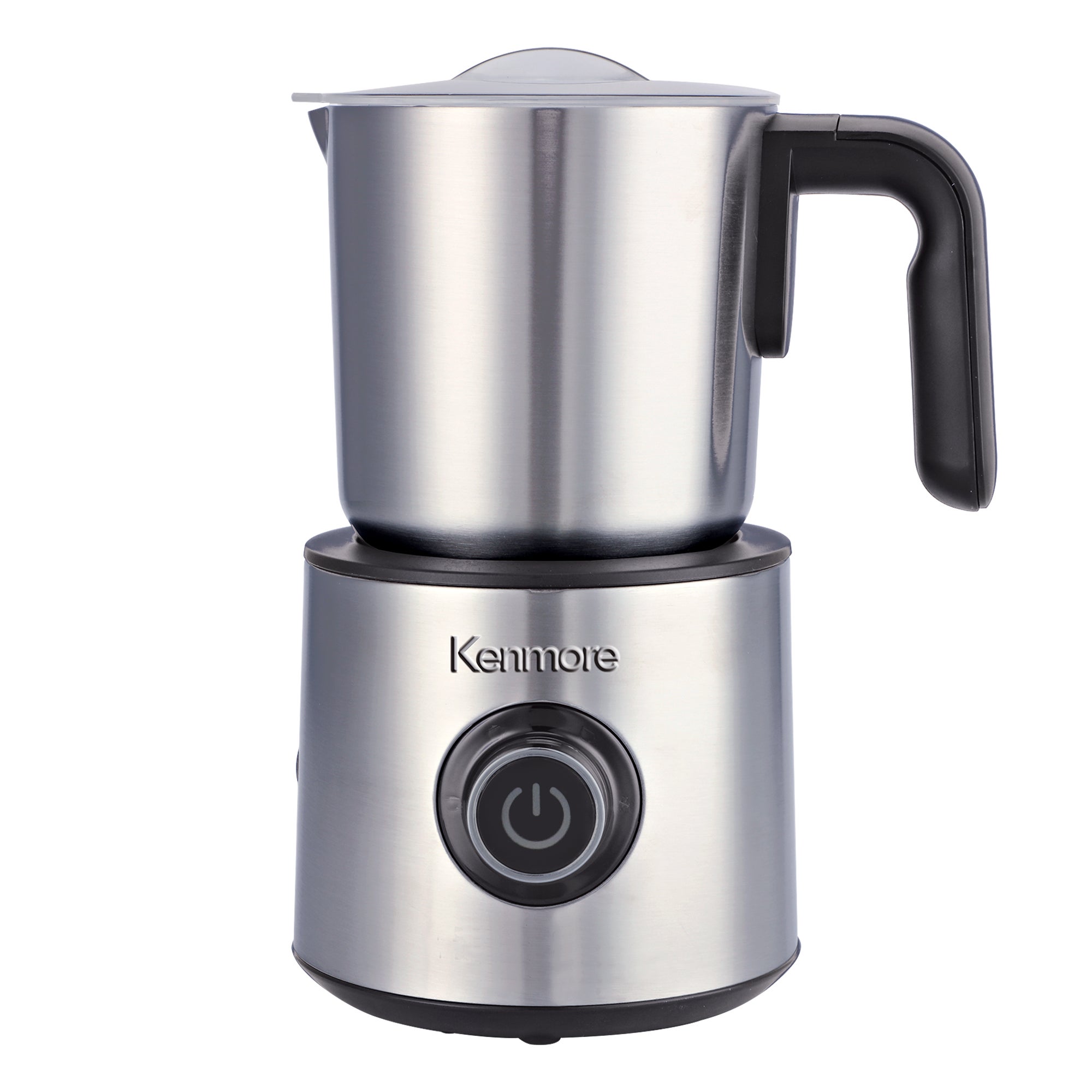 Kenmore Automatic Milk Frother & Steamer | 4-in-1 Hot & Cold Foam Maker | 16oz Detachable Milk Pitcher | Quiet Electric Milk Warmer | Coffee Latte Cappuccino Macchiato Hot Chocolate | Stainless Steel