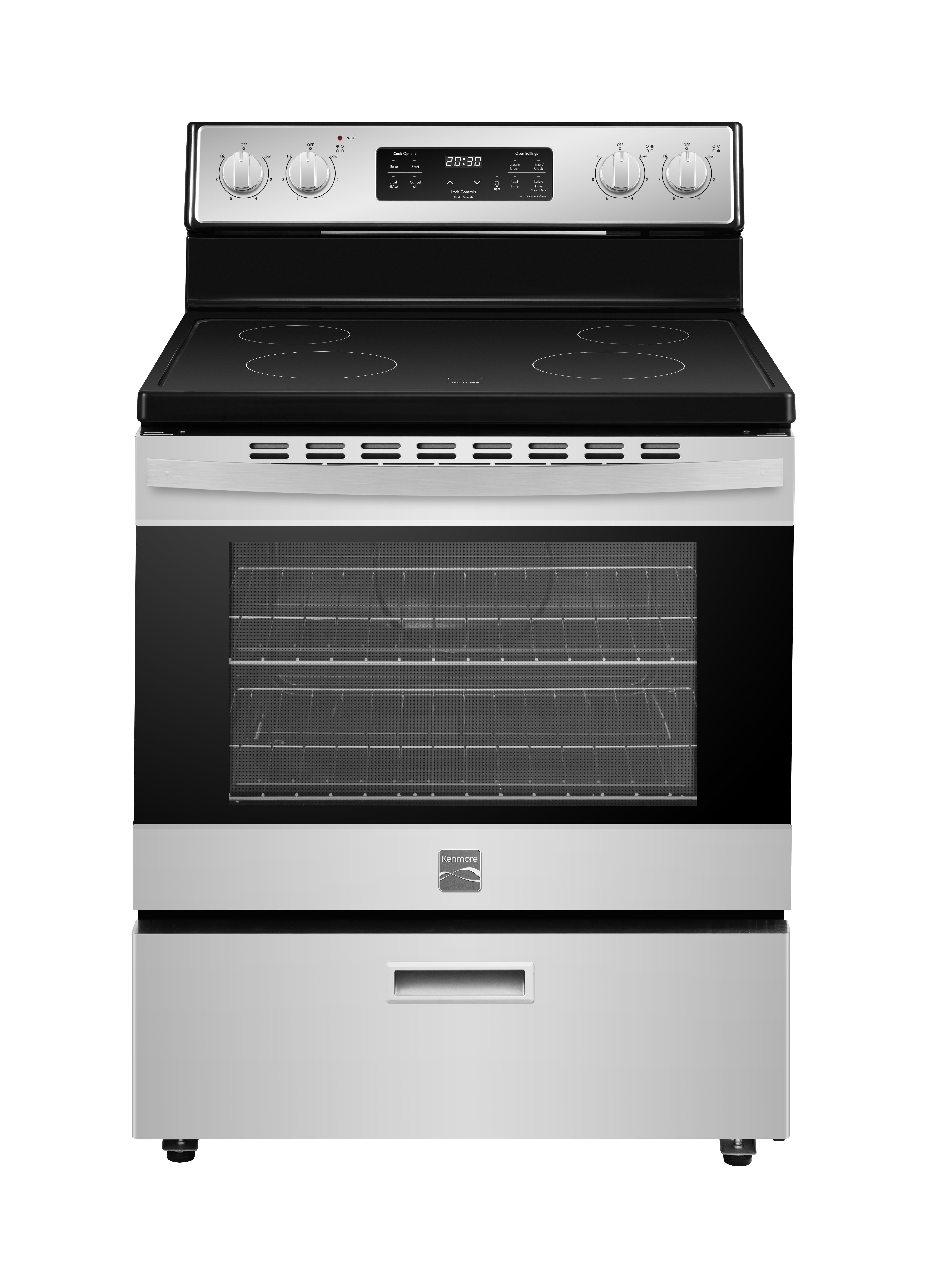 Kenmore 5.2 cu. ft. Rear-Control Electric Range - Stainless Steel