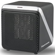 Kenmore Personal Cube Space Heater - 5" Black, Portable Mini Electric Desk Heater, Tip-Over Protection, One-Touch Controls, 500-Watt, Office-Bedroom