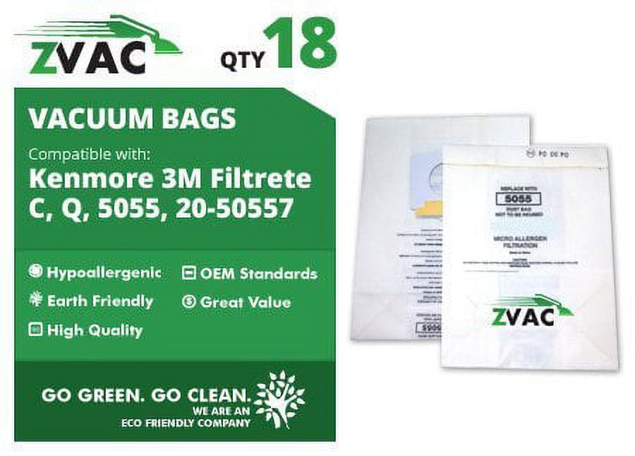 Kenmore 5055, 50558, 50557, Style C/Q Micro Filtration Canister Vacuum