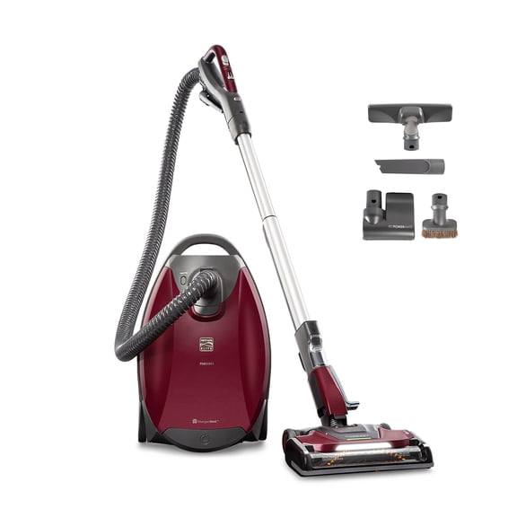 Kenmore 81715WM 700 Series Bagged Canister Vacuum, 2-Motor Suction, Pet Friendly, Sealed HEPA Filter 99.97% Dust Capture, 26FT Auto Rewind Cord, for All Floors, Carpet, Hardwood & Upholstery