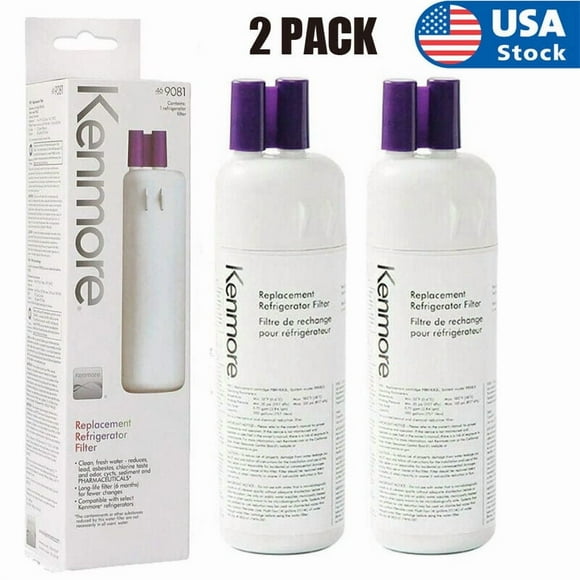 Kenmore 9081 Refrigerator water filter Replacement ,Compatible with Kenmore Water Filter 46-9081 9081 46-9930 9930 Filter 2Pack