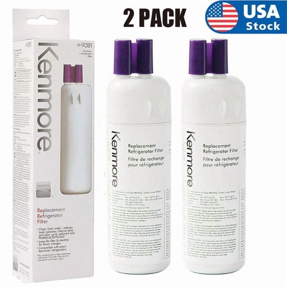 Kenmore 9081 Refrigerator water filter Replacement ,Compatible with Kenmore Water Filter 46-9081 9081 46-9930 9930 Filter 2Pack