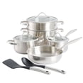thumbnail image 1 of Kenmore Aiden 10-Piece Stainless Steel Cookware Set, 1 of 11
