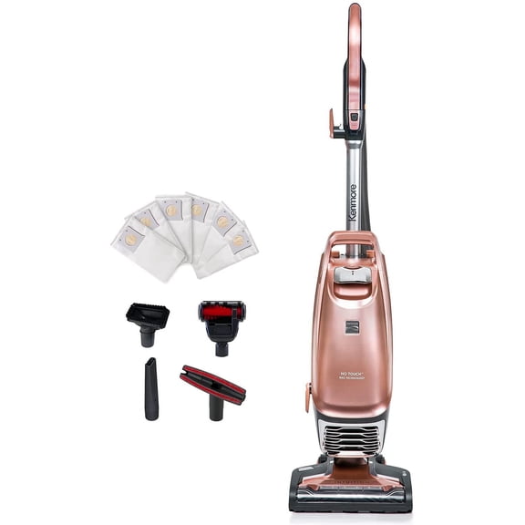 Kenmore BU4050 Intuition Bagged Upright Vacuum, liftup Cleaner with Hair Eliminator brushroll, pet Handi-Mate for Carpet, Hard Floor, Rose Gold