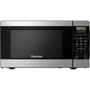 Kenmore Countertop Microwave, 6 Auto-Preset Menus, Child Lock, Defrost & Express Cooking Features, 700 Watt, .7 Cu Ft, Stainless Steel