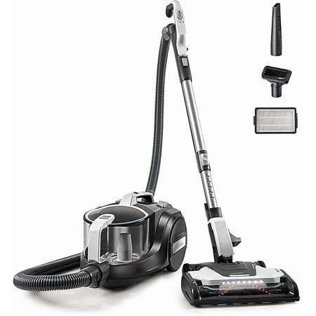 Kenmore DC5070.01 Upgrade 500 Series Bagless Canister Vacuum with Hair Eliminator Brushroll,2-Motor Cyclonic Technology, HEPA Filtration & 24' Auto Cord Rewind for Pet, Carpets, Hard Floors, Stairs
