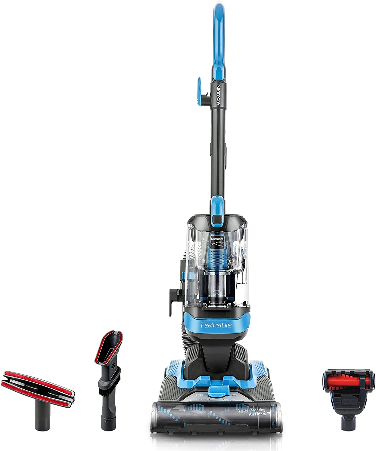 Black + Decker Bagless Air Swivel Upright Vacuum, Blue, BDASL109