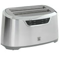 thumbnail image 1 of Kenmore Elite 4-Slice Long Slot Toaster Silver, One-Touch Auto-Lift, Stainless Steel, Adjustable Browning, Defrost, Digital Countdown Timer, Retractable Cord, Toast, Bagels, Waffles, English Muffins, 1 of 7
