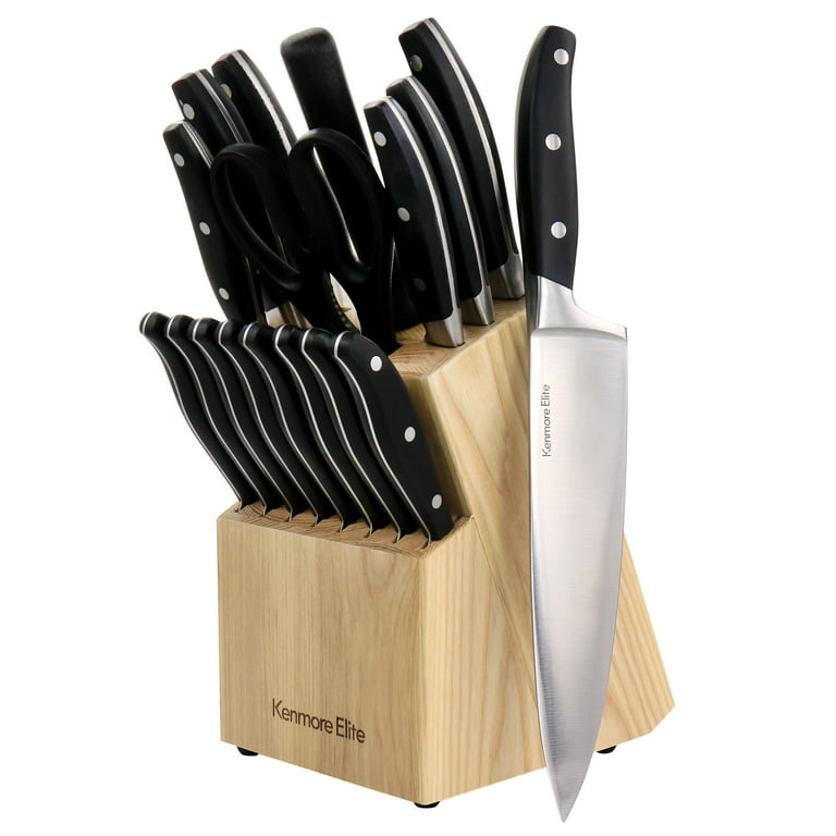  Pink Knife Set with Magnetic Knife Block - 6 PC Pink and Gold Knife  Set with Block Includes Pink Kitchen Knife Set & Ashwood Magnetic Knife  Holder - Pink Kitchen Accessories