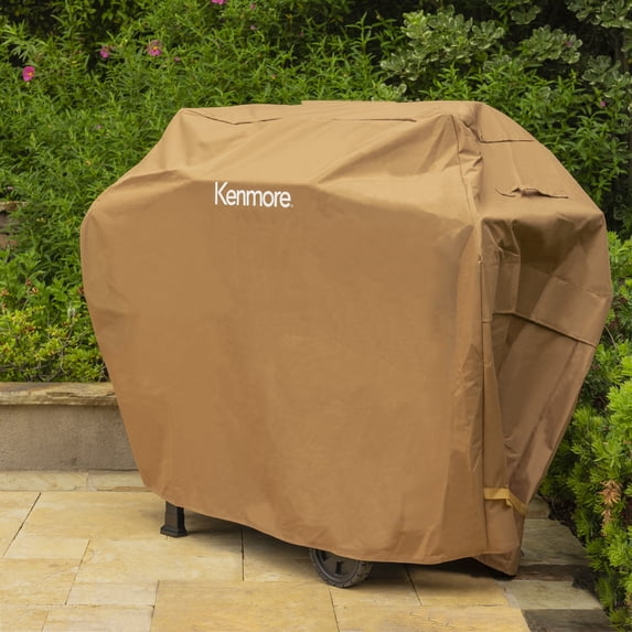 Kenmore Grill Cover, 56-Inch for 4-Burner Gas Grill, Tan