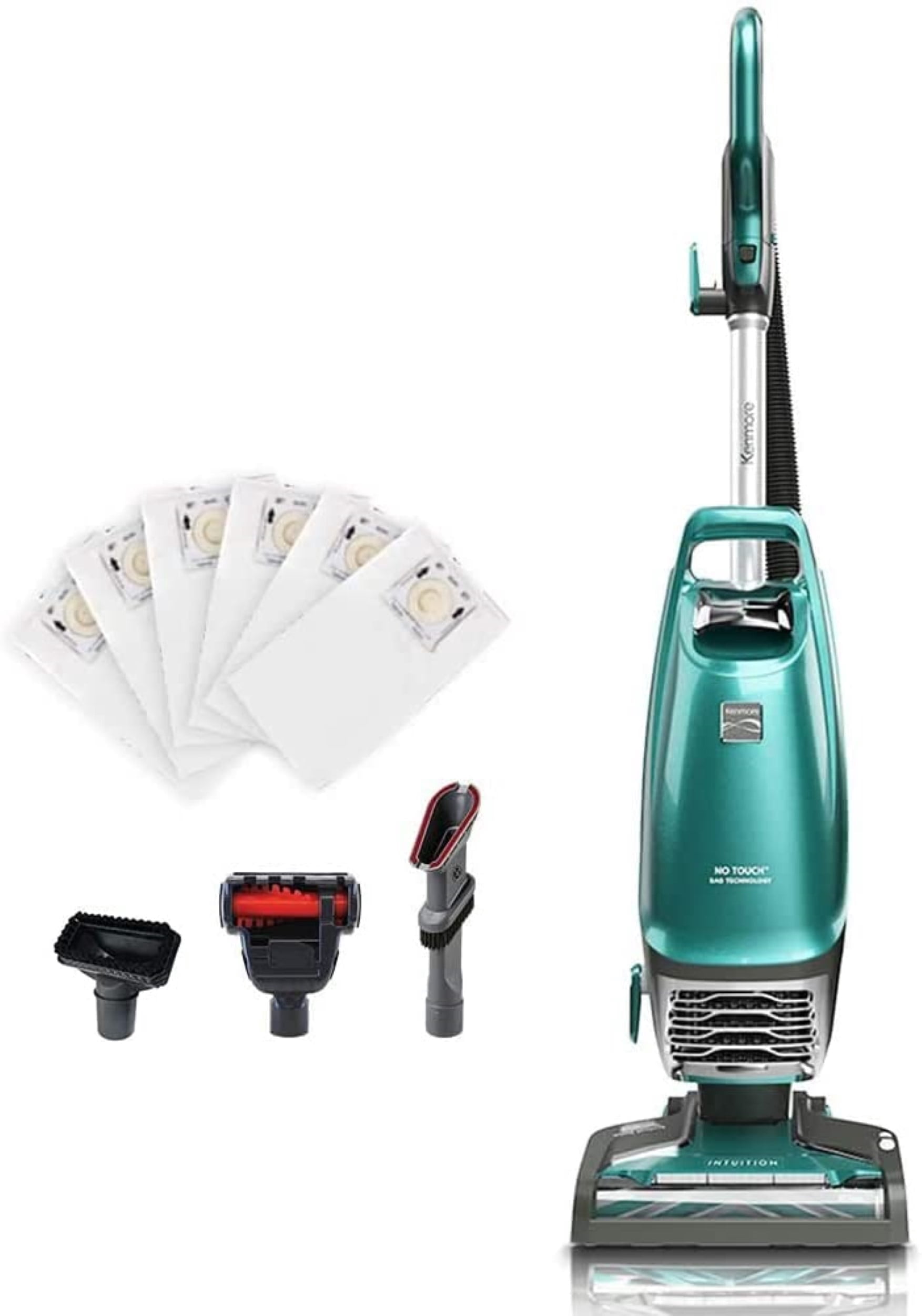 Kenmore Intuition BU4022 Bagged Upright Vacuum Pet Friendly Lift-Up Carpet 2-Motor Power Suction with HEPA Filter, 3-in-1 Combination Tool