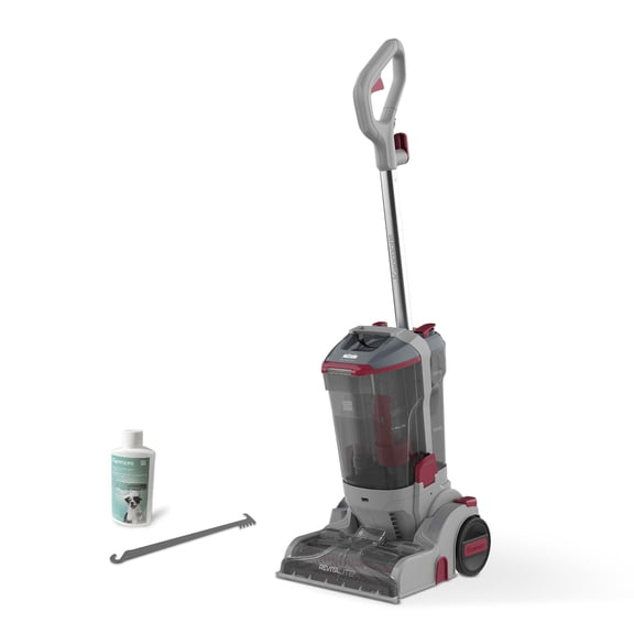 Kenmore RevitaLite Upright Carpet Cleaner Machine for Carpets, Rugs & Pet Messes, Lightweight, Dual Powered Brushrolls, Deep Clean, KW4012, Gray Red