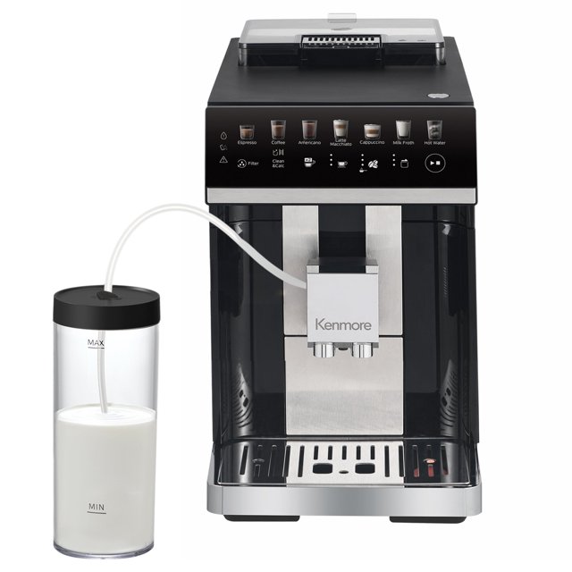 Kenmore Super Automatic Espresso Coffee Machine with Touchscreen Black